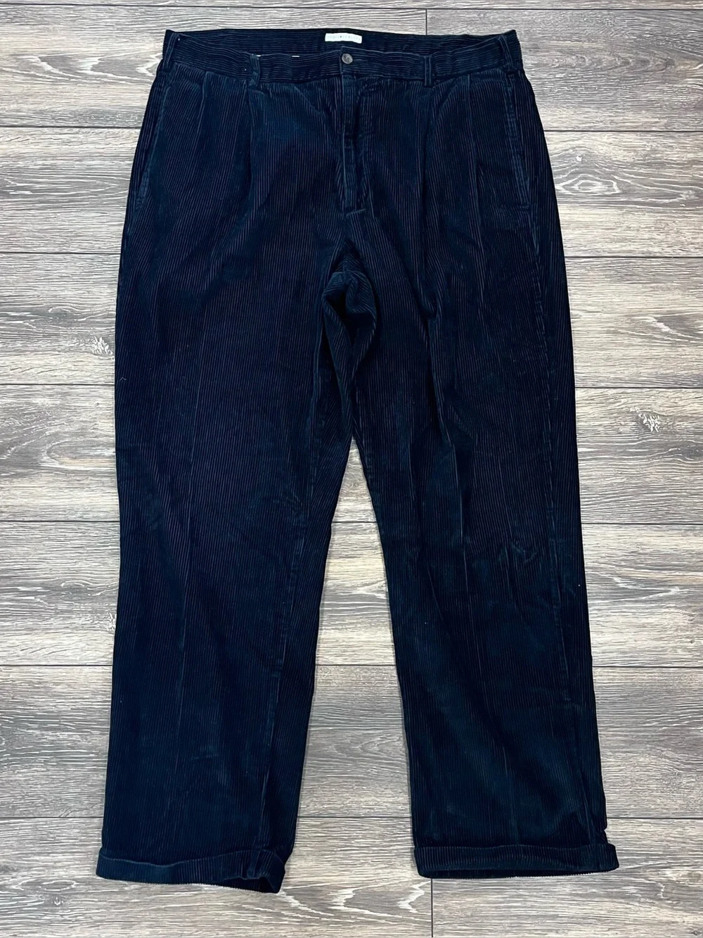 Vintage Geoffrey Beene Corduroy Navy Blue Relaxed Fit Y2K 90’s Cotton Mens 40x32